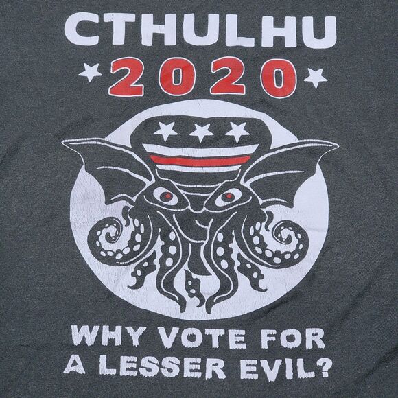 Tultex SS Green Tee "Cthulhu 2020" - Size Ladies Medium - Picture 1 of 4